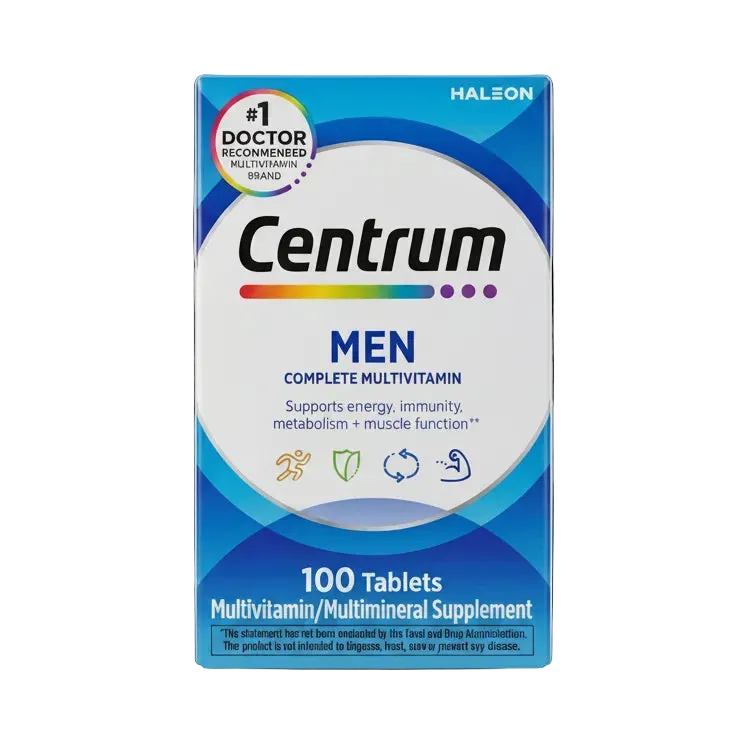 Centrum Men Complete Daily Multivitamin & Multimineral (100 Tablets)