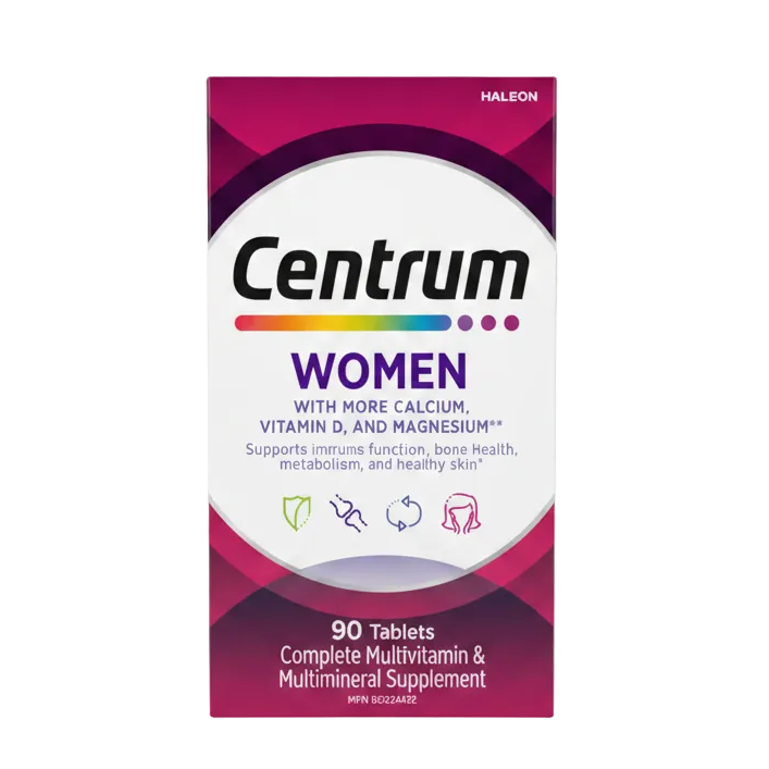 Centrum Women Complete Daily Multivitamin & Multimineral (90 Tablets)