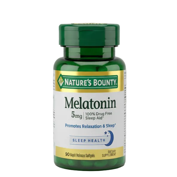 Nature's Bounty Melatonin 5mg (90 Rapid Release Softgels)