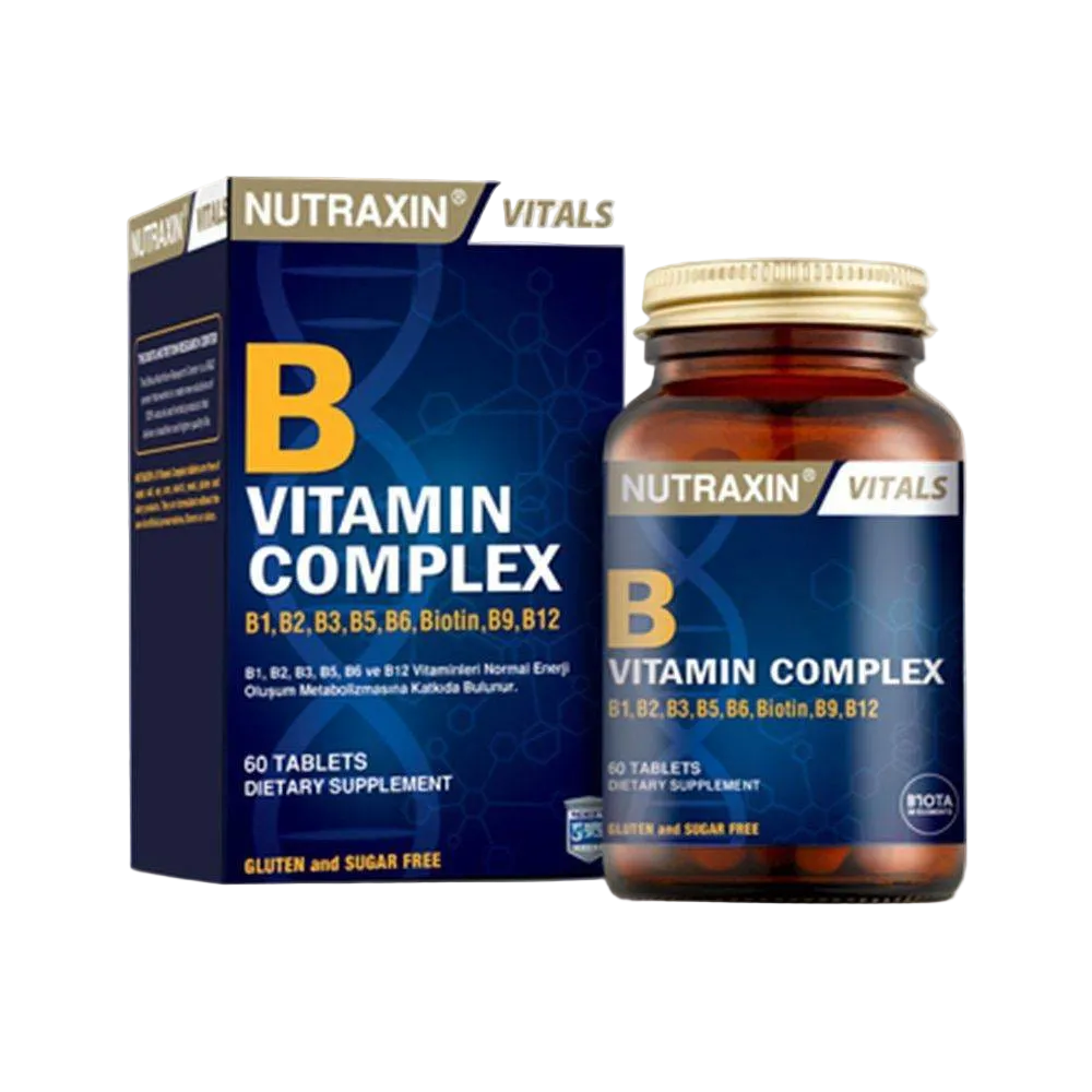 Nutraxin Vitals B Vitamin Complex (60 Tablets)