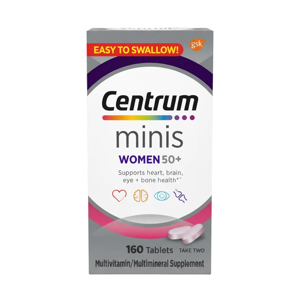 Centrum Minis Women 50+ Complete Daily Multivitamin (160 Tablets)