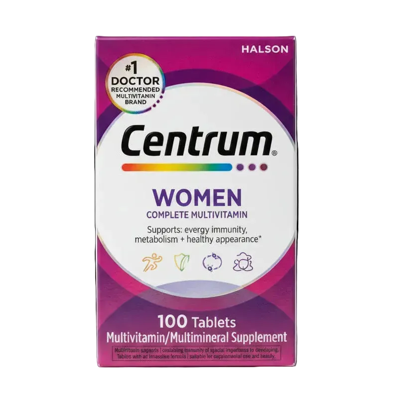 Centrum Women Complete Daily Multivitamin & Multimineral (100 Tablets)