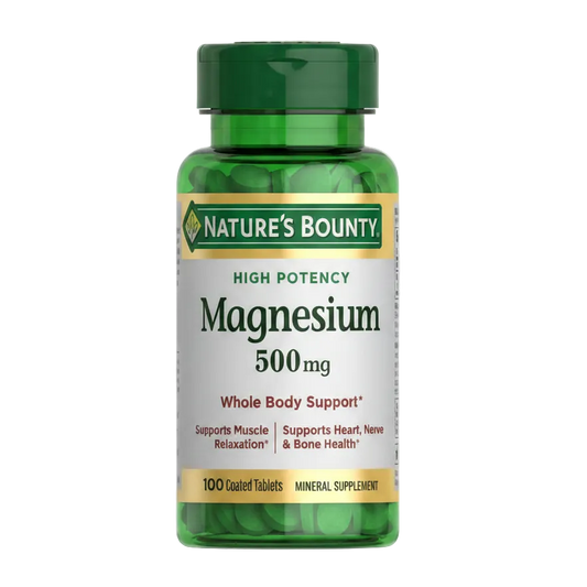 Nature's Bounty Magnesium 500mg (100 Coated Tablets)