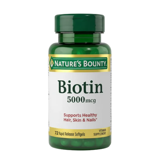 Nature's Bounty Biotin 5000mcg (72 Rapid Release Softgels)