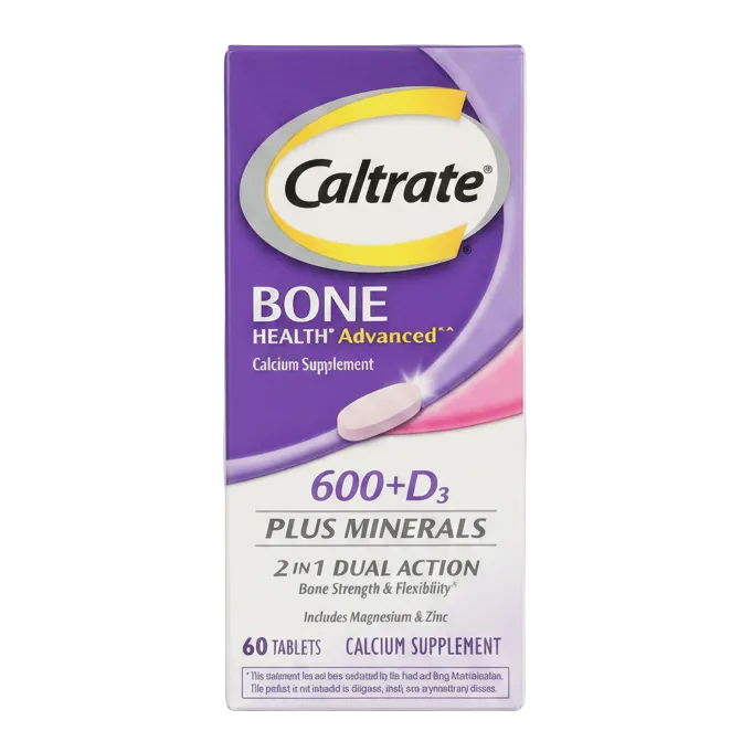 Caltrate 600+D3 Plus Minerals (60 Tablets)