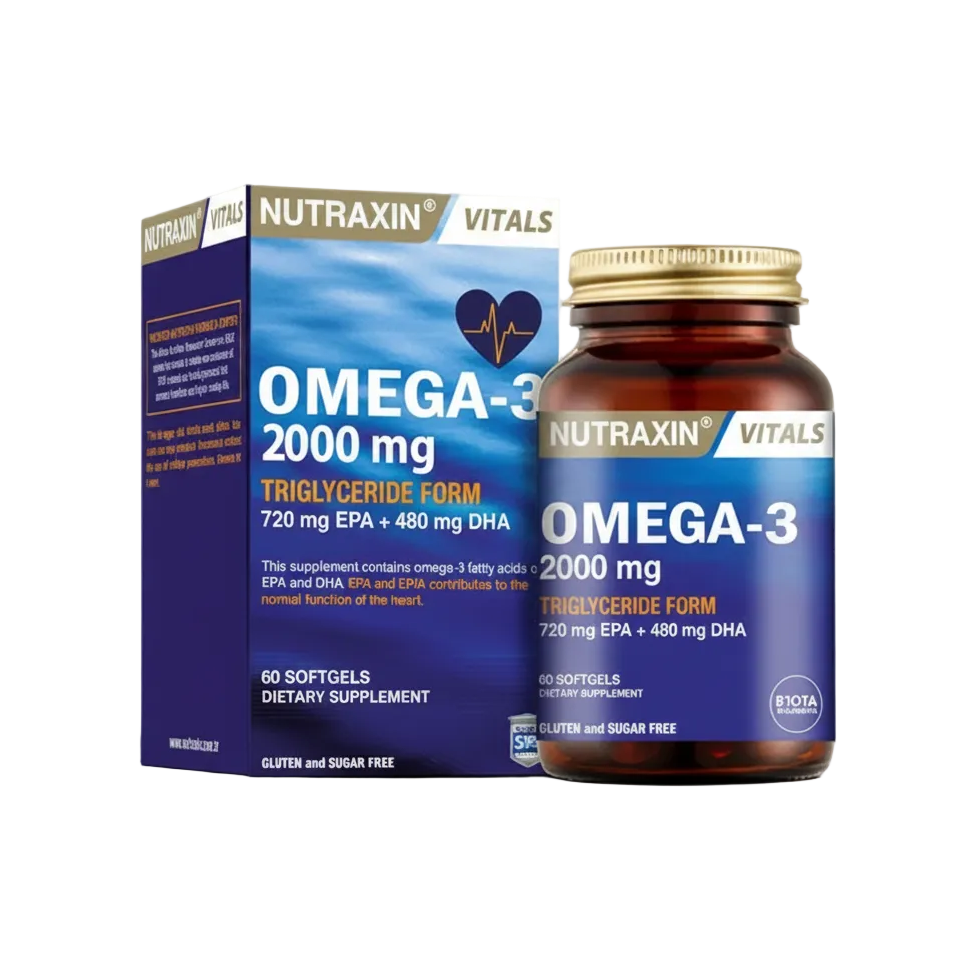 Nutraxin Vitals Omega-3 2000 mg (60 Softgels)