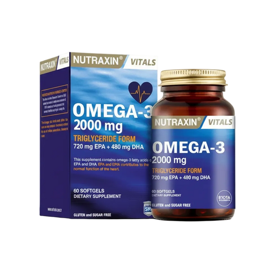 Nutraxin Vitals Omega-3 2000 mg (60 Softgels)