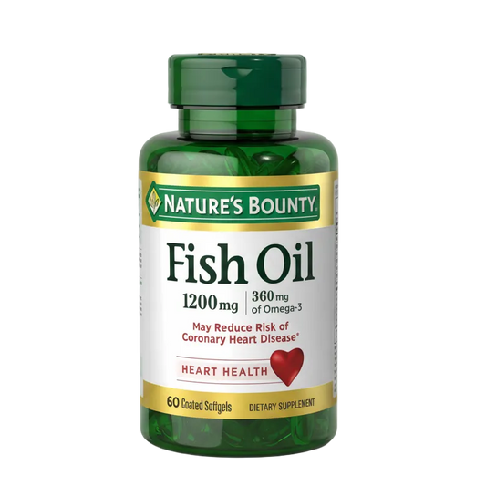 Nature's Bounty Fish Oil 1200mg (60 Coated Softgels)
