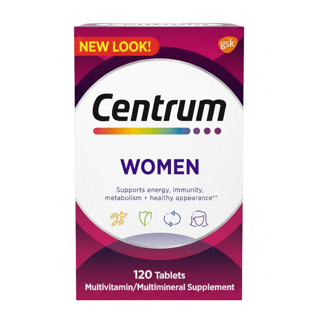 Centrum Women Complete Daily Multivitamin & Multimineral (120 Tablets)