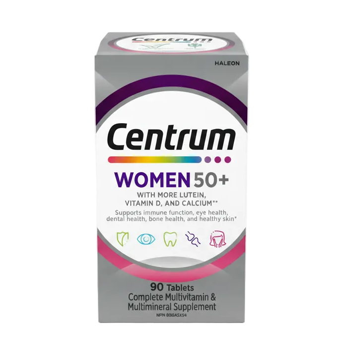 Centrum Women 50+ Complete Daily Multivitamin & Multimineral (90 Tablets)