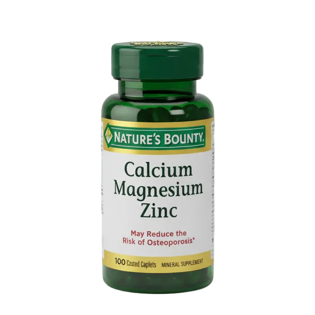 Nature's Bounty Calcium Magnesium Zinc (100 Coated Caplets)