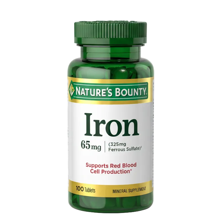Nature's Bounty Iron 65mg (100 Tablets)