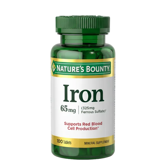 Nature's Bounty Iron 65mg (100 Tablets)