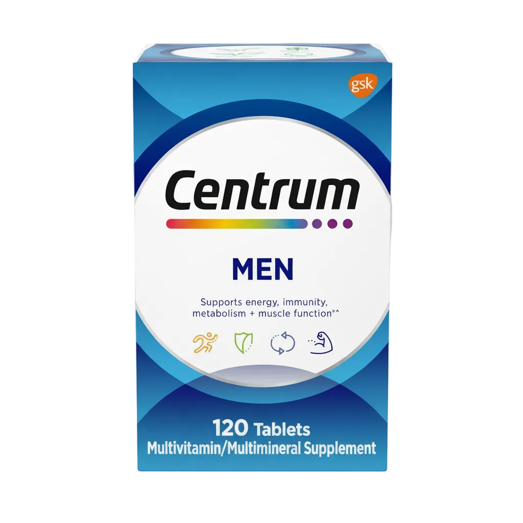 Centrum Men Complete Daily Multivitamin & Multimineral (120 Tablets)
