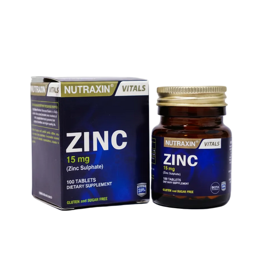 Nutraxin Vitals Zinc 15 mg (100 Tablets)