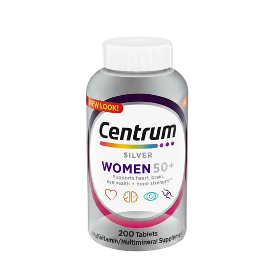 Centrum Silver Women 50+ Complete Daily Multivitamin | Value Size (200 Tablets)