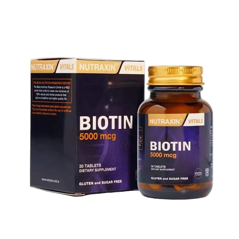 Nutraxin Vitals Biotin 5000 mcg (30 Tablets)