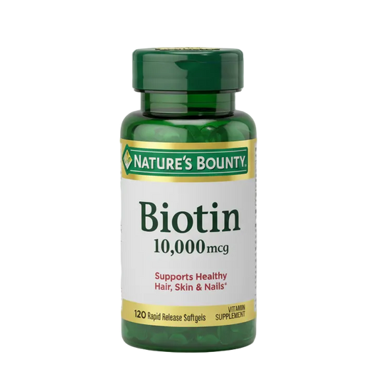 Nature's Bounty Biotin 10,000 mcg (120 Rapid Release Softgels)
