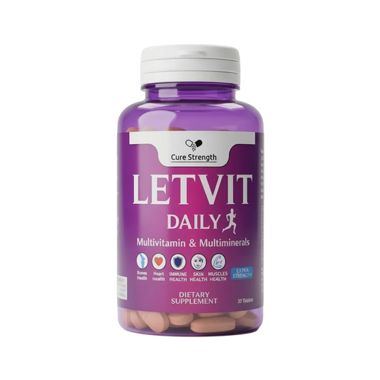 Cure Strength LET VIT daily multivitamin multimineral tablets 30 tablets