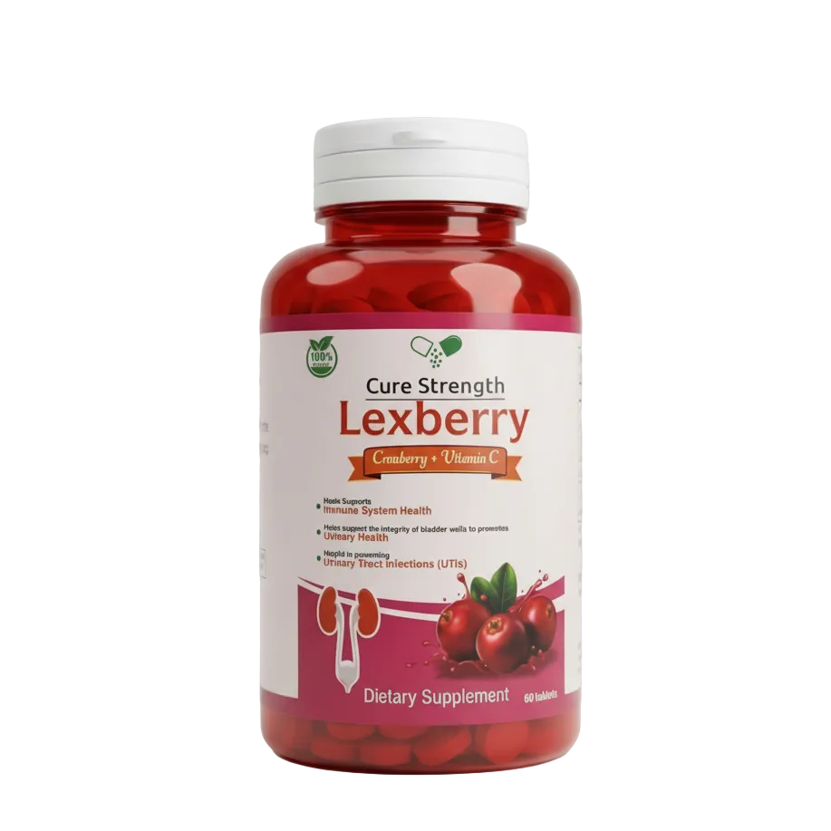 Cure Strength Lexberry Cranberry Vitamin C urinary tract and immune health 30 tablets